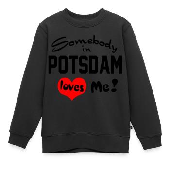 Potsdam - Sweat Premium enfant bio - noir - Devant - AI Model Kid Female (0cm)