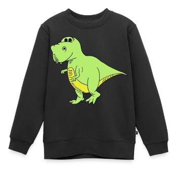 Trex - Sweat Premium enfant bio - noir - Devant - AI Model Kid Female (0cm)