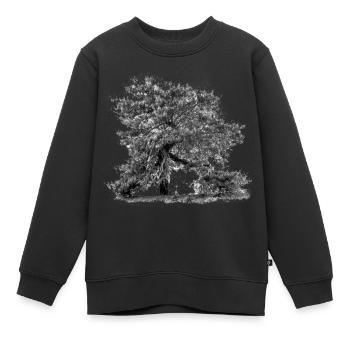 Kiefer - Kinder Premium Organic Sweatshirt - Schwarz - Vorne - AI Model Kid Female (0cm)