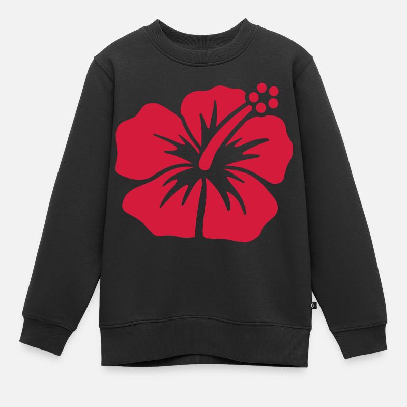 Hibiscus - Sweat Premium enfant bio - noir
