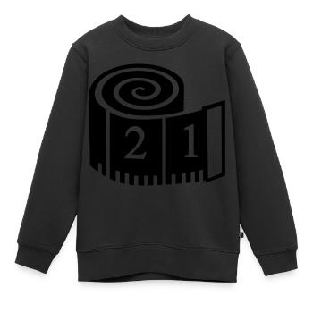 Couture - Sweat Premium enfant bio - noir - Devant - AI Model Kid Female (0cm)