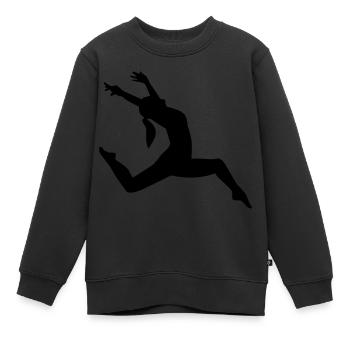 Jazz - Sweat Premium enfant bio - noir - Devant - AI Model Kid Female (0cm)