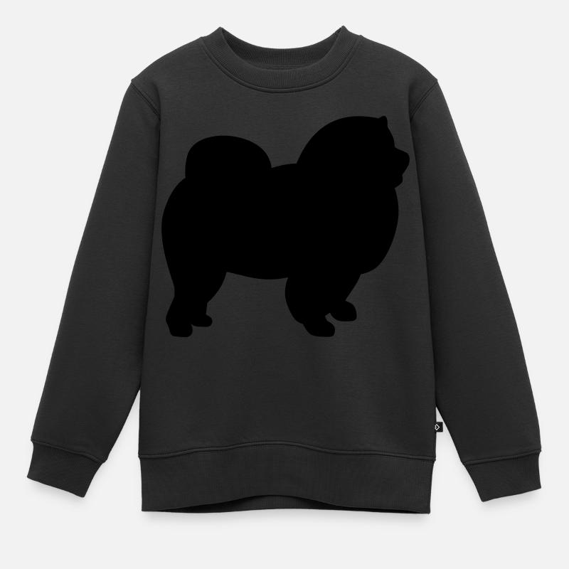 Chow-Chow - Kinder Premium Organic Sweatshirt - Schwarz