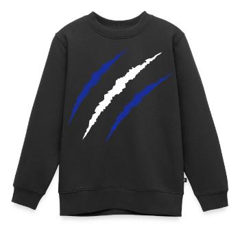 krallen finnland - Kinder Premium Organic Sweatshirt - Schwarz - Vorne - AI Model Kid Female (0cm)