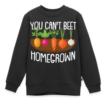 Jardin jardin - Sweat Premium enfant bio - noir - Devant - AI Model Kid Female (0cm)