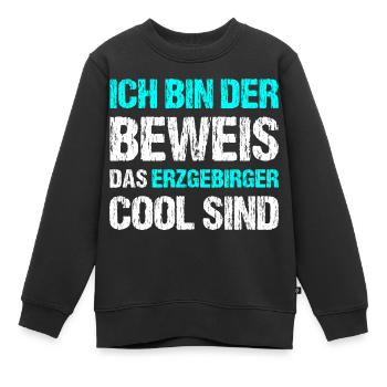 Erzgebirger sind Cool - Kinder Premium Organic Sweatshirt - Schwarz - Vorne - AI Model Kid Female (0cm)