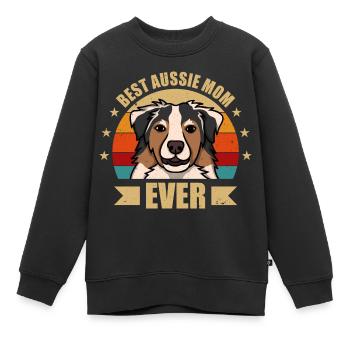 Beste Aussie Mama - Kinder Premium Organic Sweatshirt - Schwarz - Vorne - AI Model Kid Female (0cm)