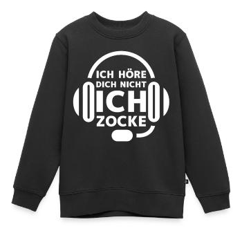 Ich Zocke - Kinder Premium Organic Sweatshirt - Schwarz - Vorne - AI Model Kid Female (0cm)
