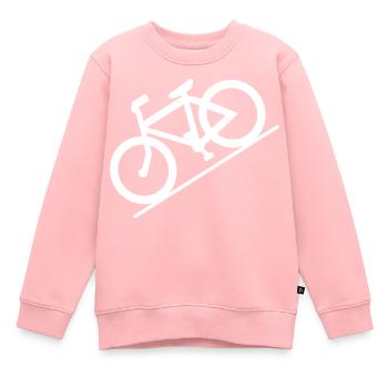 Bicyclette - Sweat Premium enfant bio - rose - Devant - AI Model Kid Female (0cm)