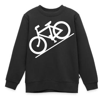 Bicyclette - Sweat Premium enfant bio - noir - Devant - AI Model Kid Female (0cm)