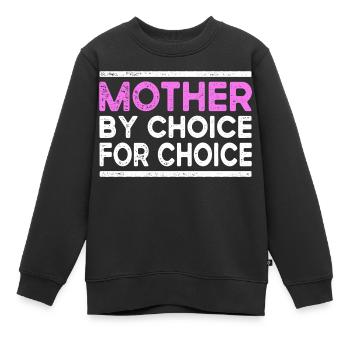 Mein Körper Meine Entscheidung - Kinder Premium Organic Sweatshirt - Schwarz - Vorne - AI Model Kid Female (0cm)
