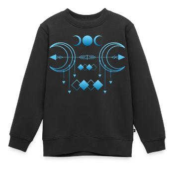 Zeichen Symbolik - Kinder Premium Organic Sweatshirt - Schwarz - Vorne - AI Model Kid Female (0cm)