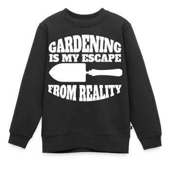Gärtner Obstgarten Hobbygärtner Geschenk Garten - Kinder Premium Organic Sweatshirt - Schwarz - Vorne - AI Model Kid Female (0cm)