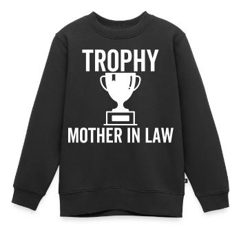 Trophäe Schwiegermutter - Kinder Premium Organic Sweatshirt - Schwarz - Vorne - AI Model Kid Female (0cm)