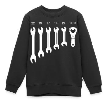 Werkzeug - Kinder Premium Organic Sweatshirt - Schwarz - Vorne - AI Model Kid Female (0cm)