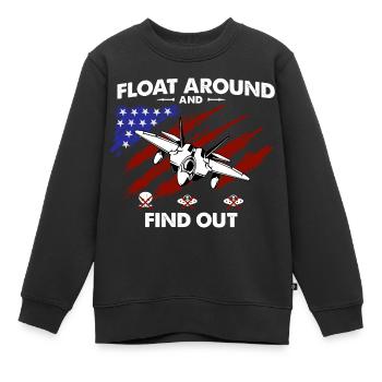 Schweben Sie herum und finden Sie heraus Chinesischer Spionageballon & - Kinder Premium Organic Sweatshirt - Schwarz - Vorne - AI Model Kid Female (0cm)
