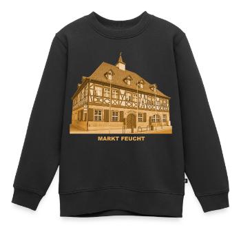 Feucht Markt Rathaus Mittelfranken Bayern - Kinder Premium Organic Sweatshirt - Schwarz - Vorne - AI Model Kid Female (0cm)