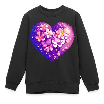 Verlobung Valentinstag Hochzeit Liebe Muttertag - Kinder Premium Organic Sweatshirt - Schwarz - Vorne - AI Model Kid Female (0cm)