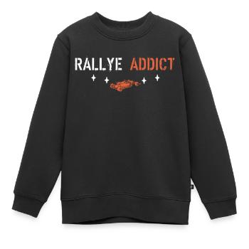 Rallye-Süchtiger - Kinder Premium Organic Sweatshirt - Schwarz - Vorne - AI Model Kid Female (0cm)
