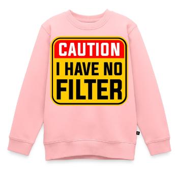 Achtung, ich habe keinen Filter - Kinder Premium Organic Sweatshirt - Rosa - Vorne - AI Model Kid Female (0cm)