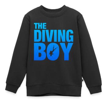 Diving, Tauchen - Kinder Premium Organic Sweatshirt - Schwarz - Vorne - AI Model Kid Female (0cm)
