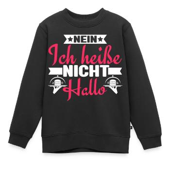Kellner Kellnerin Restaurantfachkraft - Kinder Premium Organic Sweatshirt - Schwarz - Vorne - AI Model Kid Female (0cm)