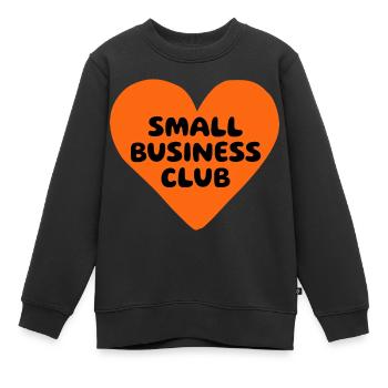 small business club - Kinder Premium Organic Sweatshirt - Schwarz - Vorne - AI Model Kid Female (0cm)