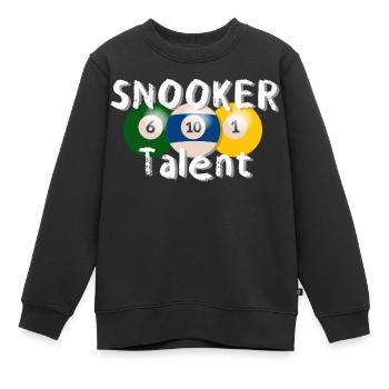 Billard Snooker Pool Spruch Sprüche - Kinder Premium Organic Sweatshirt - Schwarz - Vorne - AI Model Kid Female (0cm)