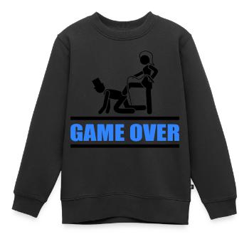 brautpaar game over - Kinder Premium Organic Sweatshirt - Schwarz - Vorne - AI Model Kid Female (0cm)