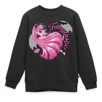 Monster High™ Draculaura Fangtastic - Kinder Premium Organic Sweatshirt - Schwarz - Vorne - AI Model Kid Female (0cm)