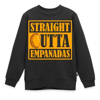 Empanadas Straight Outta Cuisine mexicaine remplie de latin - Sweat Premium enfant bio - noir - Devant - AI Model Kid Female (0cm)