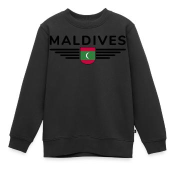 Malediven Fans: Exklusive Shirts - Kinder Premium Organic Sweatshirt - Schwarz - Vorne - AI Model Kid Female (0cm)