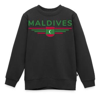 Malediven Fans: Exklusive Shirts - Kinder Premium Organic Sweatshirt - Schwarz - Vorne - AI Model Kid Female (0cm)