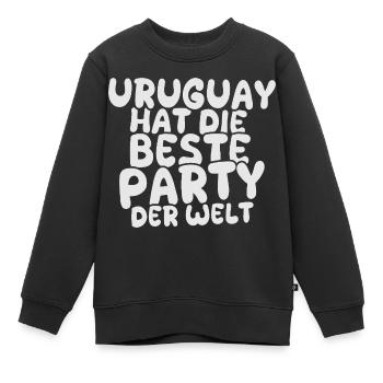 Urlaubsland Uruguay - Kinder Premium Organic Sweatshirt - Schwarz - Vorne - AI Model Kid Female (0cm)