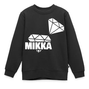 Mikka as Precious - Kids Premium Organic Sweatshirt - black - Front - AI Model Kid Female (0cm)
