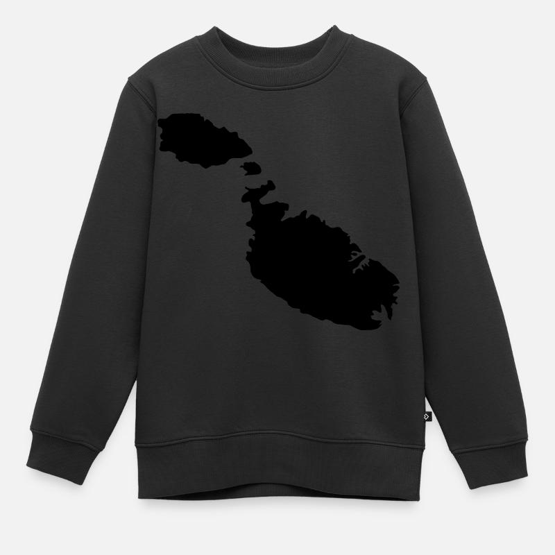 Malte - Sweat Premium enfant bio - noir
