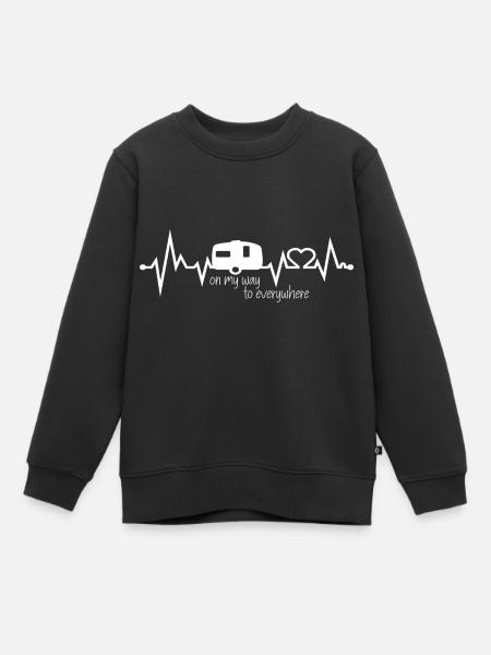 Camping - Kinder Premium Organic Sweatshirt - Schwarz