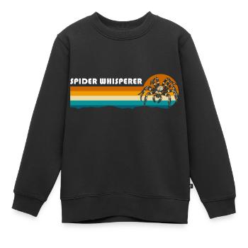 Morsure de toile d’araignée - Sweat Premium enfant bio - noir - Devant - AI Model Kid Female (0cm)