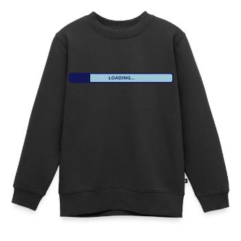 Ladebalken - Kinder Premium Organic Sweatshirt - Schwarz - Vorne - AI Model Kid Female (0cm)