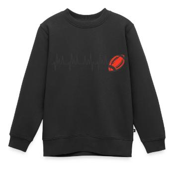 Rugby-Rugby-Club-Anhänger Oyonnax Toulouse - Kinder Premium Organic Sweatshirt - Schwarz - Vorne - AI Model Kid Female (0cm)