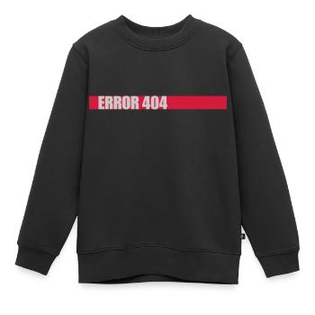 Netzwerk verloren Error 404 - Kinder Premium Organic Sweatshirt - Schwarz - Vorne - AI Model Kid Female (0cm)