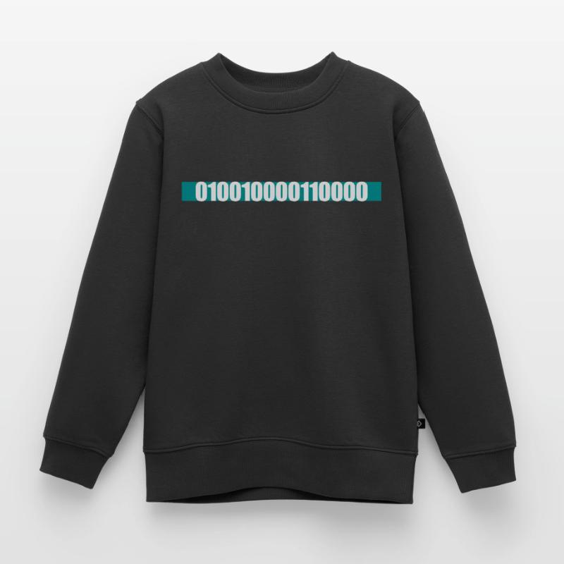 Binary Code Program Language Kids Premium Organic Sweatshirt