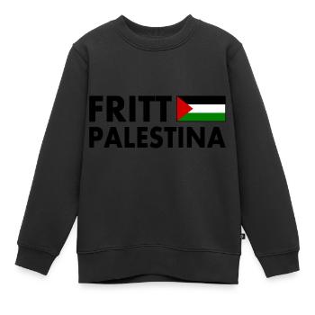 Fritt palestina - Kinder Premium Organic Sweatshirt - Schwarz - Vorne - AI Model Kid Female (0cm)