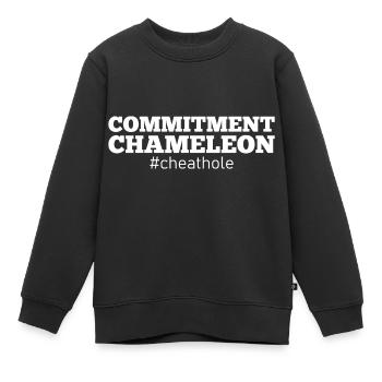 Cheater Relationship Revenge Cheating Disloyal - Kids Premium Organic Sweatshirt - black - Front - AI Model Kid Female (0cm)