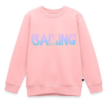 seglen - Kinder Premium Organic Sweatshirt - Rosa - Vorne - AI Model Kid Female (0cm)