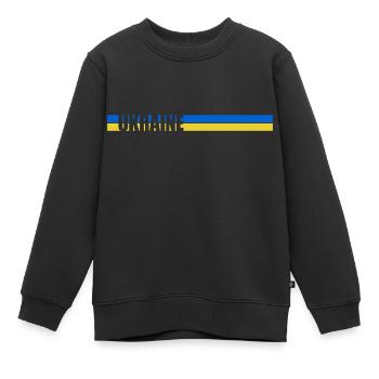 Pays d’origine Balken Ukraine - Sweat Premium enfant bio - noir - Devant - AI Model Kid Female (0cm)