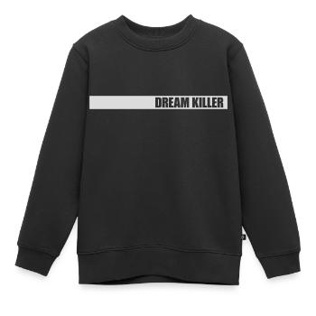 citation pessimiste tueur de rêves - Sweat Premium enfant bio - noir - Devant - AI Model Kid Female (0cm)