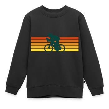 Fahrrad - Kinder Premium Organic Sweatshirt - Schwarz - Vorne - AI Model Kid Female (0cm)