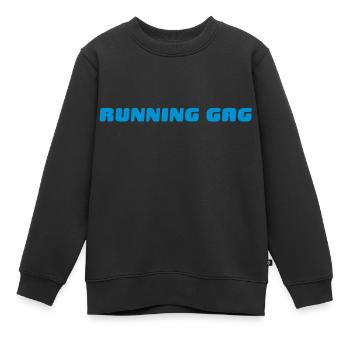 Running Gag | Sport-T-Shirts bedrucken - Kinder Premium Organic Sweatshirt - Schwarz - Vorne - AI Model Kid Female (0cm)
