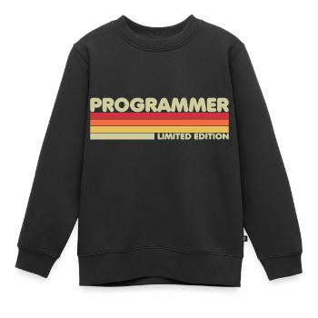 Programmer Nerd Limited Edition - Kinder Premium Organic Sweatshirt - Schwarz - Vorne - AI Model Kid Female (0cm)